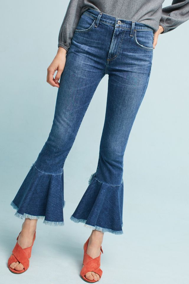 Citizens of Humanity Drew High-Rise Cropped Flare Jeans #4