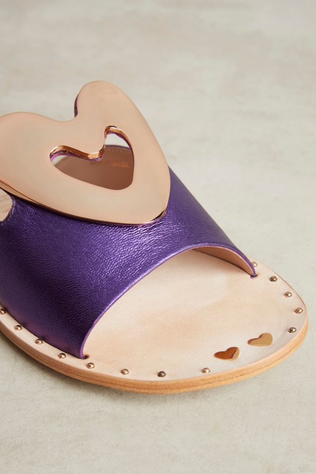 Ivy Kirzhner Heart Slide Sandals #3