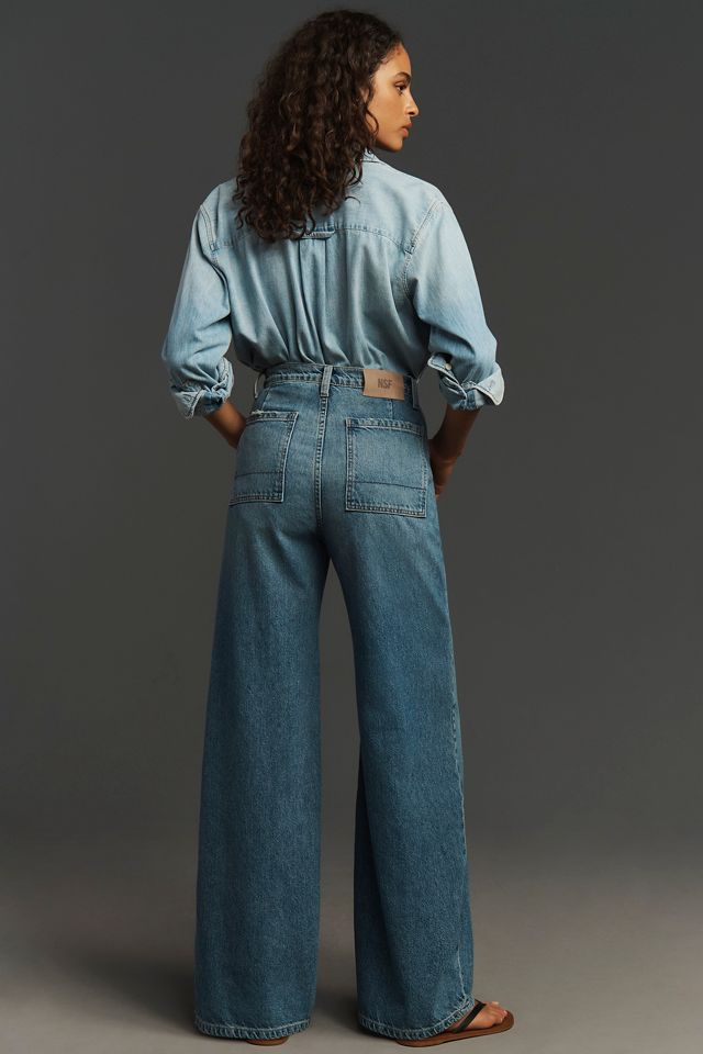 NSF Delta High-Rise Wide-Leg Jeans #2