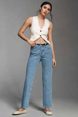 Owen Mid-Rise Slouch Straight-Leg Jeans