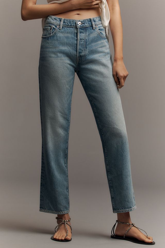 NSF Owen Mid-Rise Relaxed Straight-Leg Jeans #1