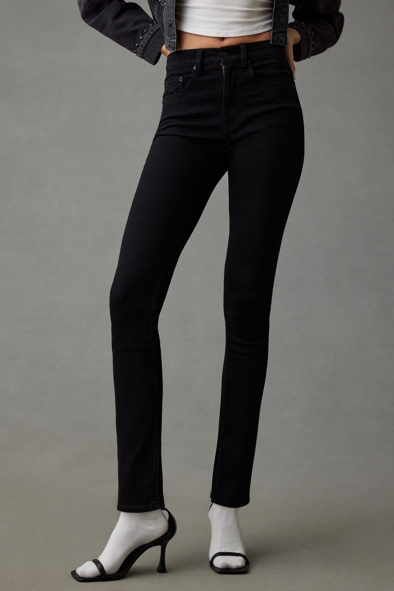 Unpublished Ella High-Rise Skinny Slit Hem Jeans