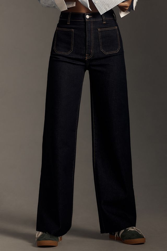 Unpublished Noemi High-Rise Wide-Leg Patch Pocket Jeans #1