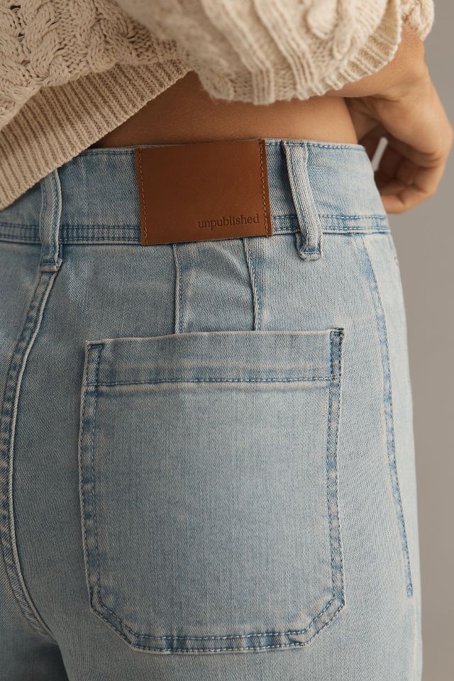 Unpublished Gemma Mid-Rise Wide-Leg Jeans | Anthropologie