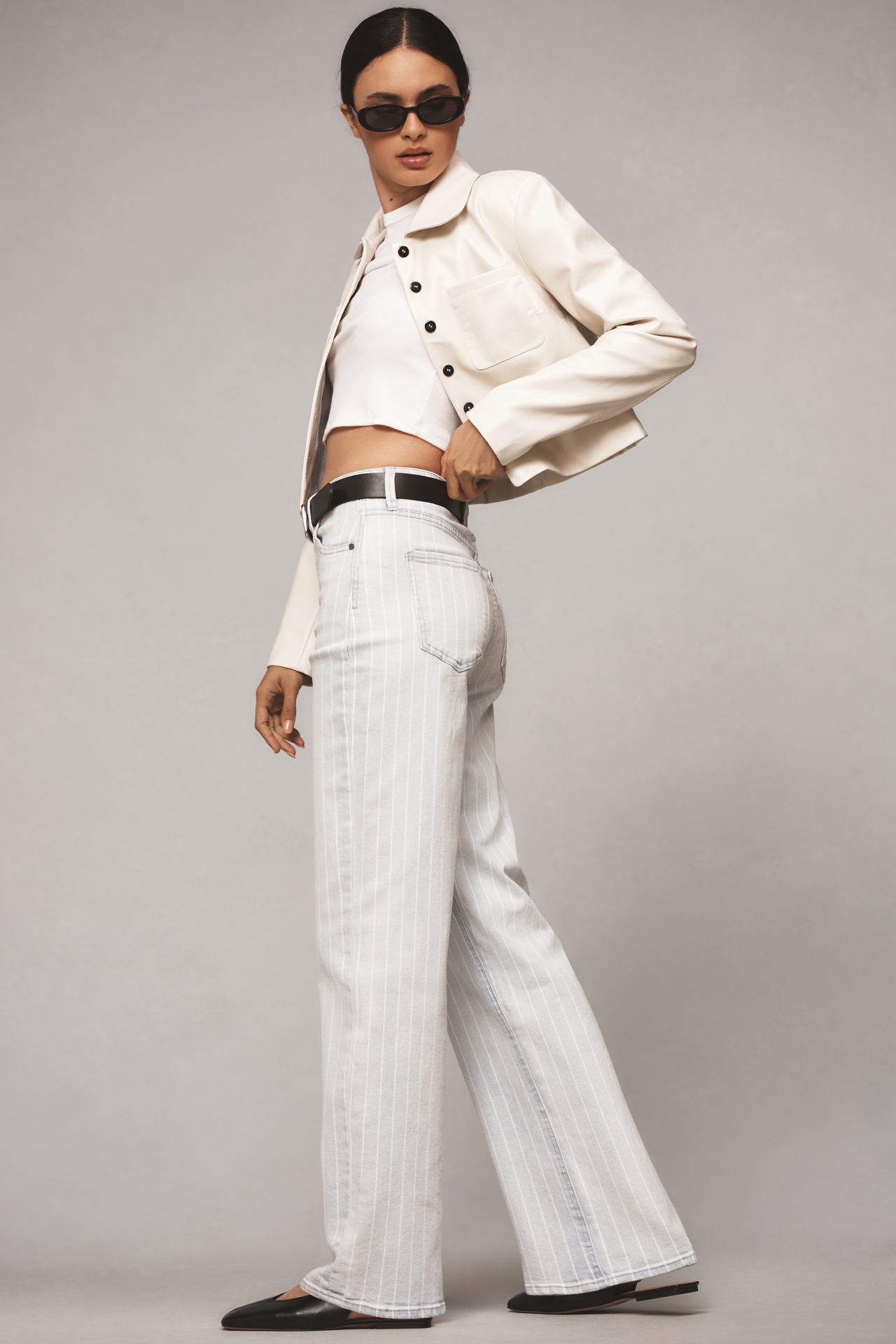 Unpublished Rumi Tigra High-Rise Straight-Leg Jeans