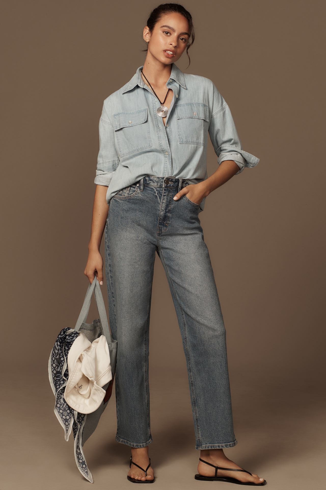 Unpublished Shay Mid-Rise Straight-Leg Jeans