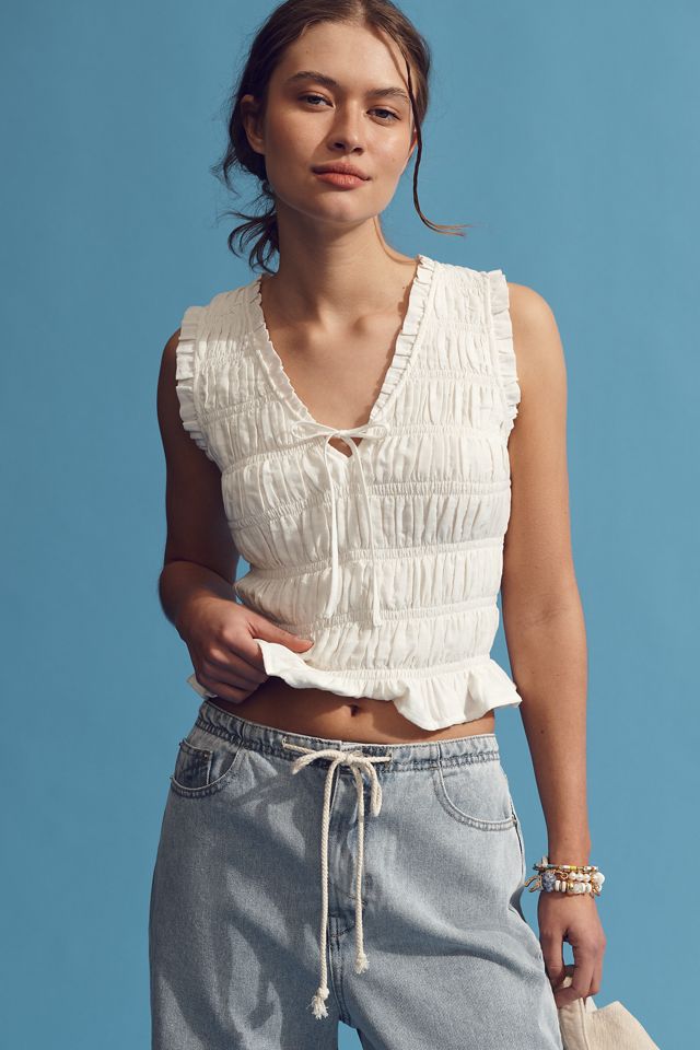 Unpublished Reece Drawstring High-Rise Wide-Leg Jeans #3