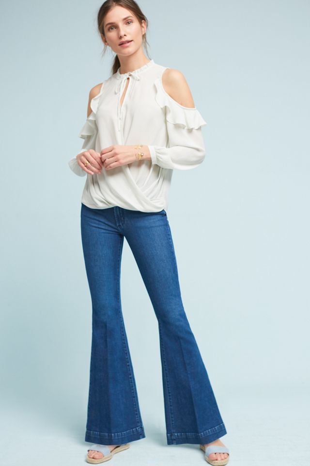 James Jeans Shaybel Mid-Rise Flare Petite Jeans #3