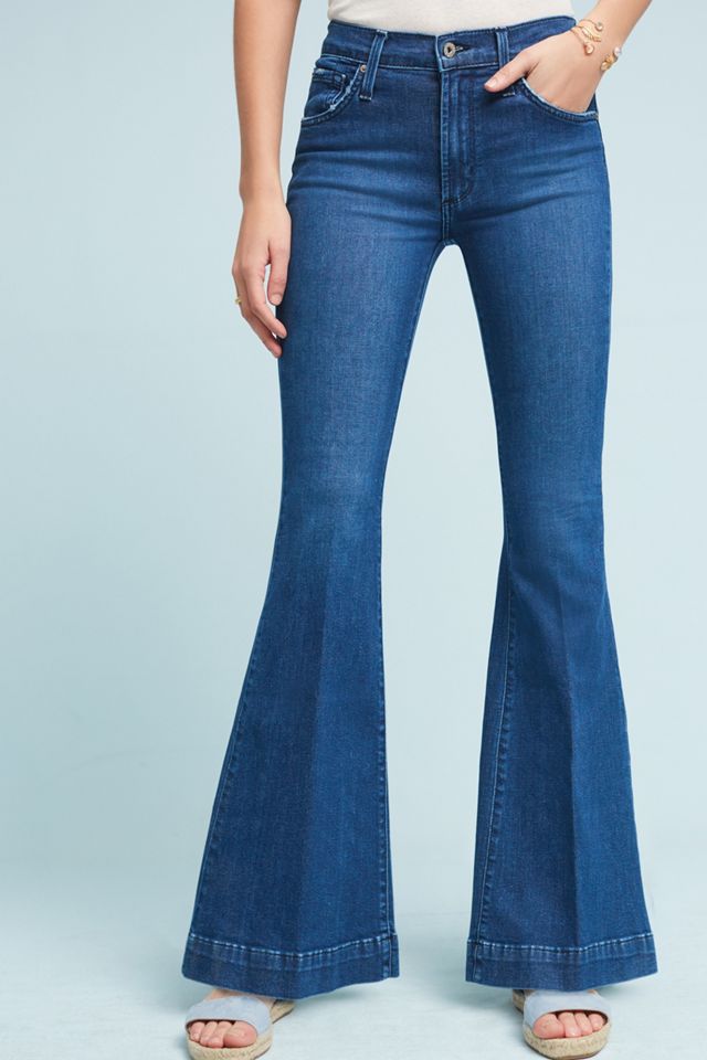 James Jeans Shaybel Mid-Rise Flare Petite Jeans