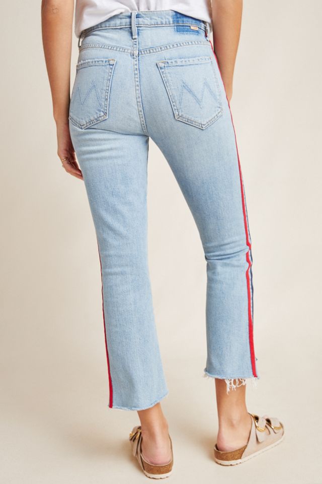 MOTHER The Insider High-Rise Crop Step Fray Jeans #1
