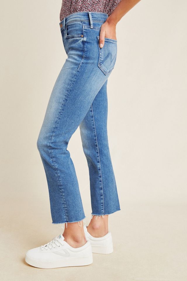 MOTHER The Rascal Mid-Rise Ankle Fray Jeans #1