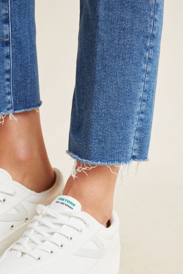 MOTHER The Rascal Mid-Rise Ankle Fray Jeans #4