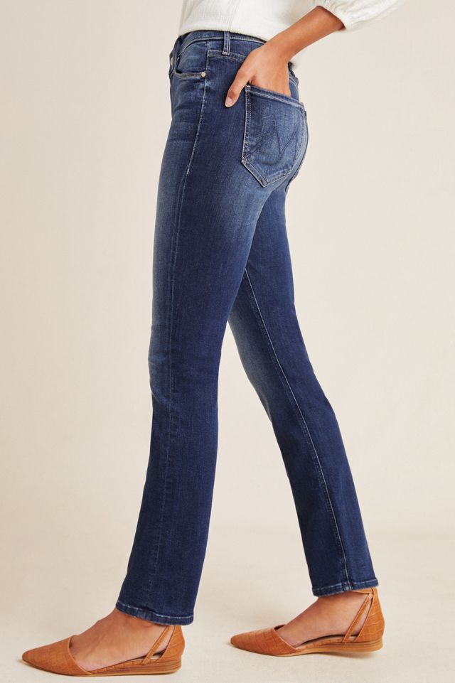 MOTHER The Dazzler Mid-Rise Straight Jeans