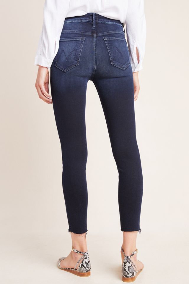 MOTHER The Looker High-Rise Ankle Fray Skinny Jeans #2