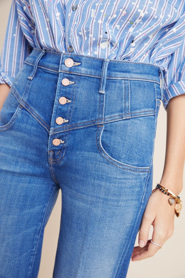 MOTHER The Swooner Ultra High-Rise Cropped Wide-Leg Jeans #2
