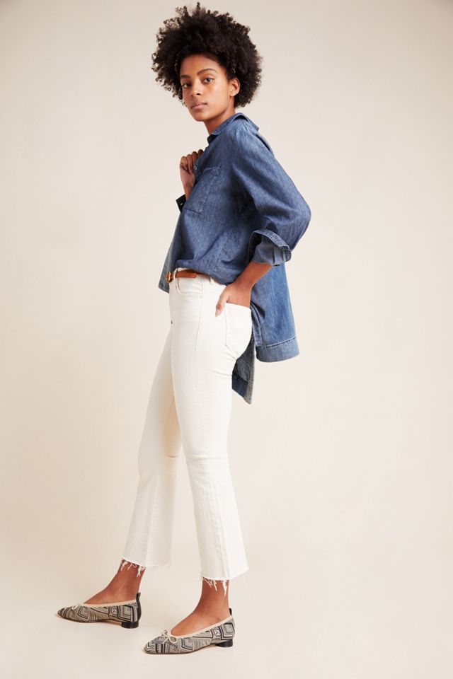 MOTHER The Insider High-Rise Frayed Bootcut Jeans #2