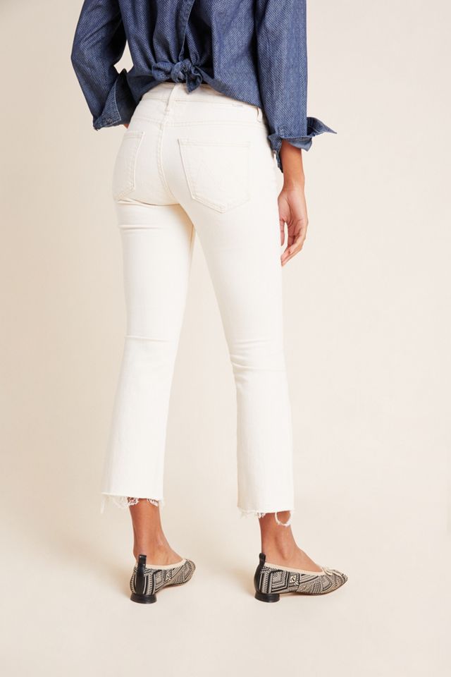 MOTHER The Insider High-Rise Frayed Bootcut Jeans #3