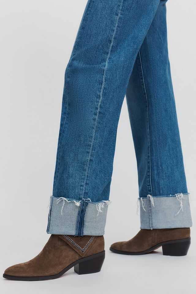 MOTHER The Pixie Roller High-Rise Cropped Wide-Leg Jeans #3