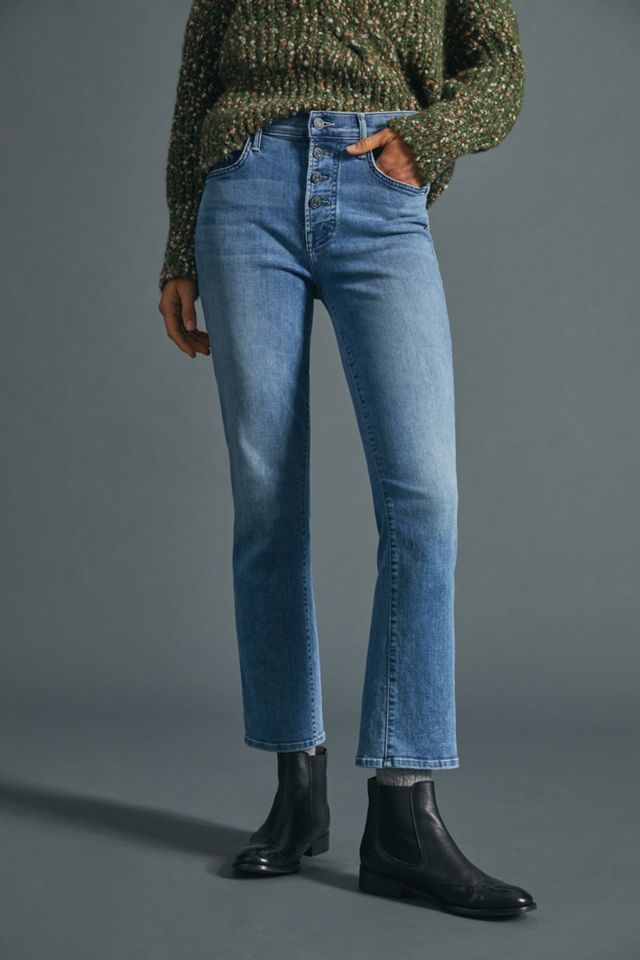 MOTHER The Pixie High-Rise Cropped Bootcut Jeans #3