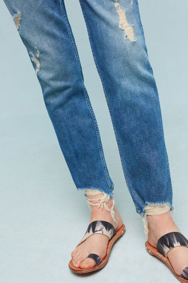 Mother The Flirt Fray High-Rise Ankle Jeans #2