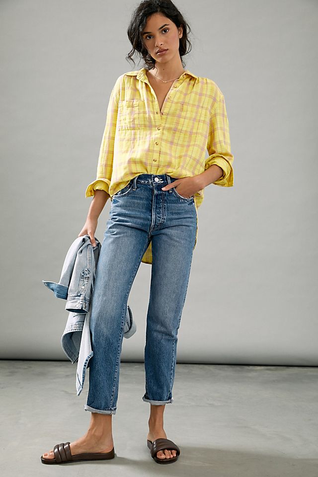 MOTHER The Hiker Hover Straight Jeans | Anthropologie