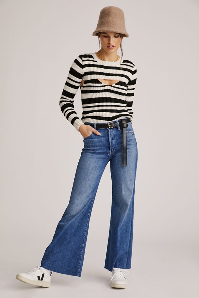 MOTHER The Tomcat Roller Wide-Leg Jeans | Anthropologie