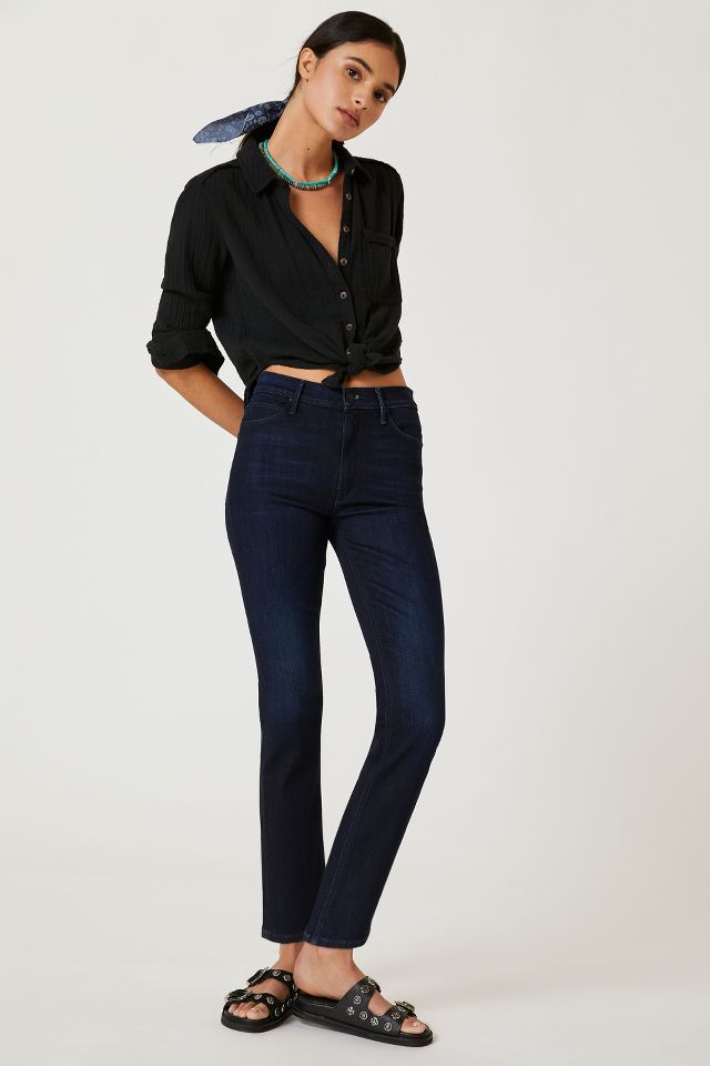 Mother The Dazzler Straight Ankle Jeans Anthropologie