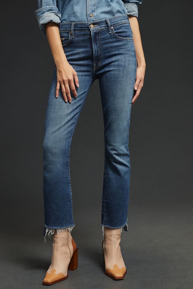 MOTHER The Insider High-Rise Cropped Bootcut Jeans #1