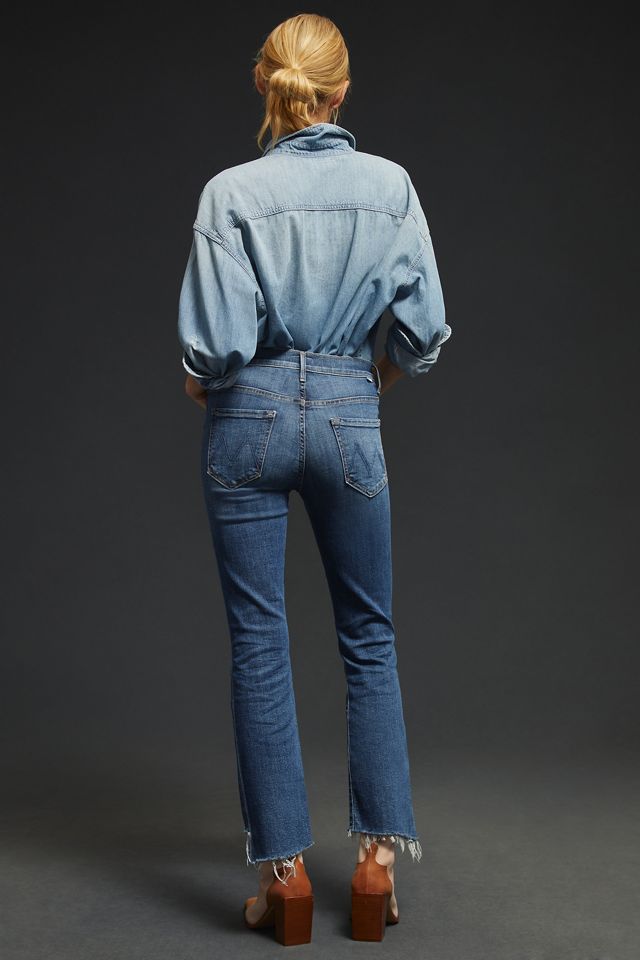 MOTHER The Insider High-Rise Cropped Bootcut Jeans #2