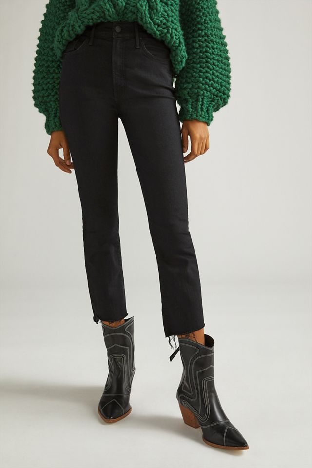 MOTHER The Insider High-Rise Crop Bootcut Jeans #2