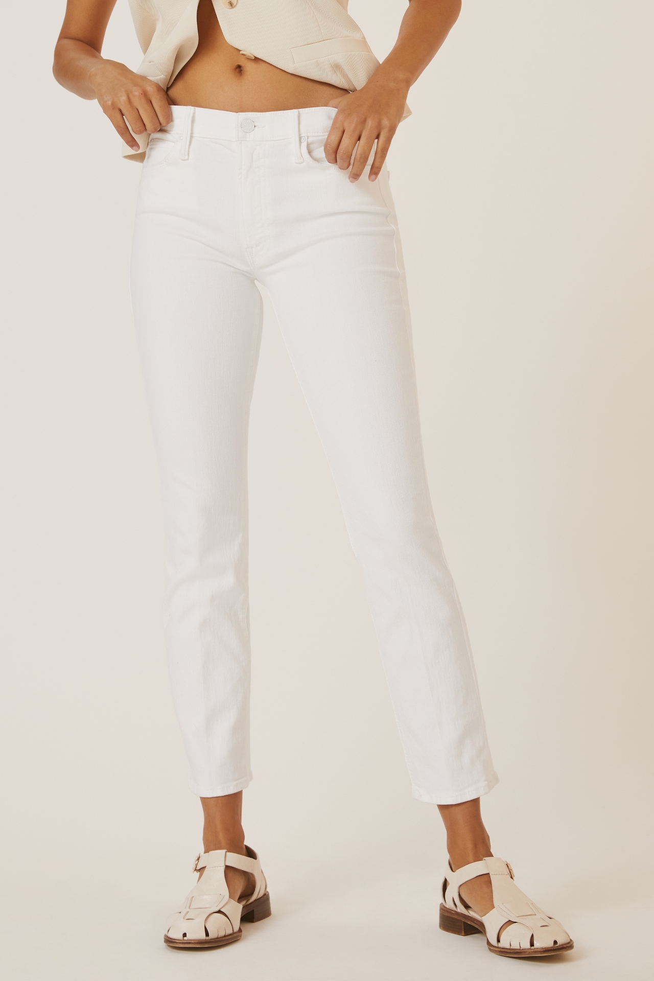 MOTHER The Dazzler High-Rise Crop Jeans