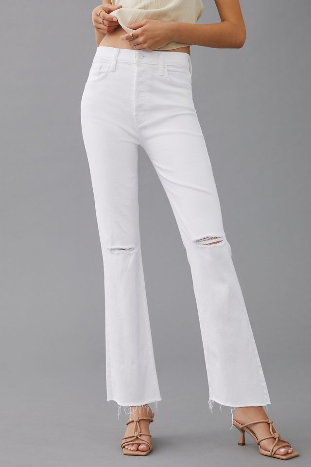 MOTHER The Tripper High-Rise Ankle Fray Jeans #1