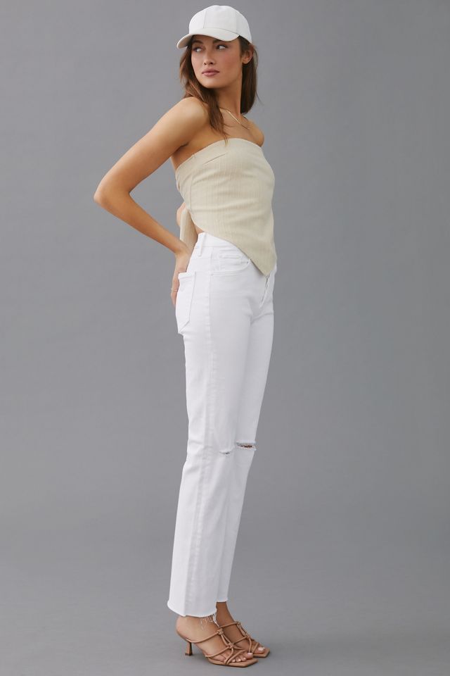 MOTHER The Tripper High-Rise Ankle Fray Jeans #4
