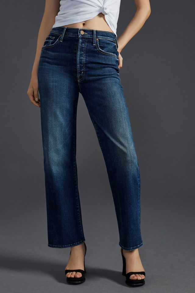 MOTHER The Rambler High-Rise Ankle Straight Jeans #1