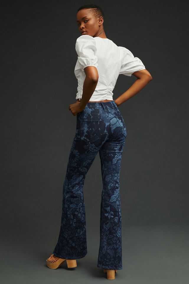 Mother The Doozy Sneak High Rise Flare Jeans Anthropologie