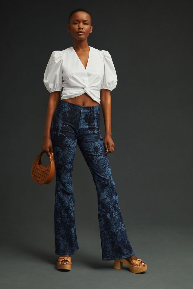 Mother The Doozy Sneak High Rise Flare Jeans Anthropologie