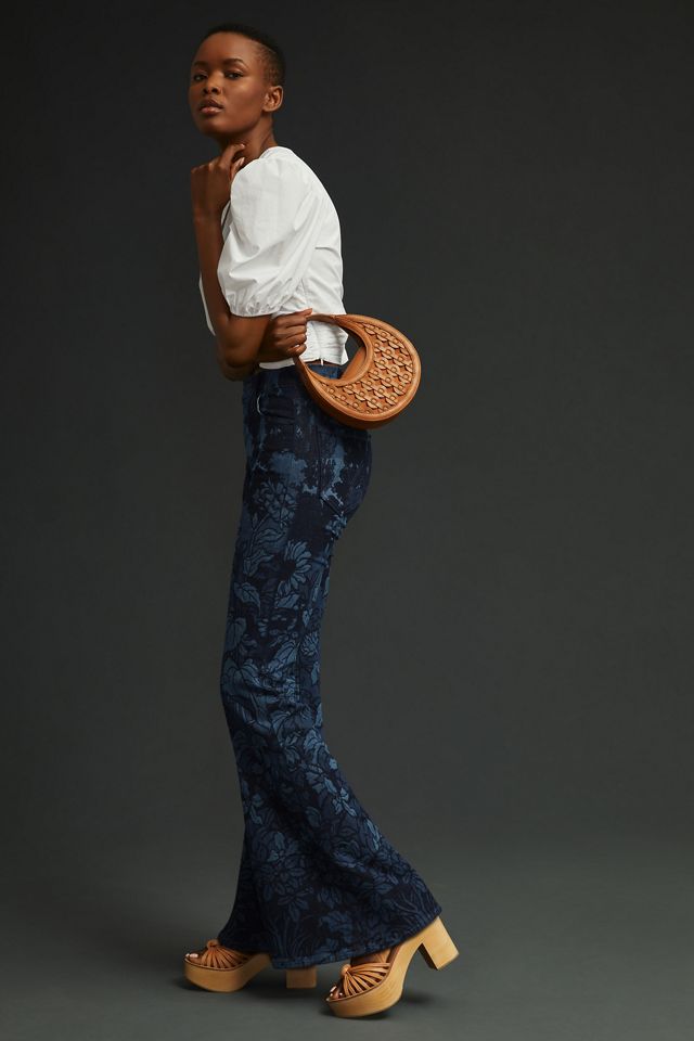 Mother The Doozy Sneak High Rise Flare Jeans Anthropologie