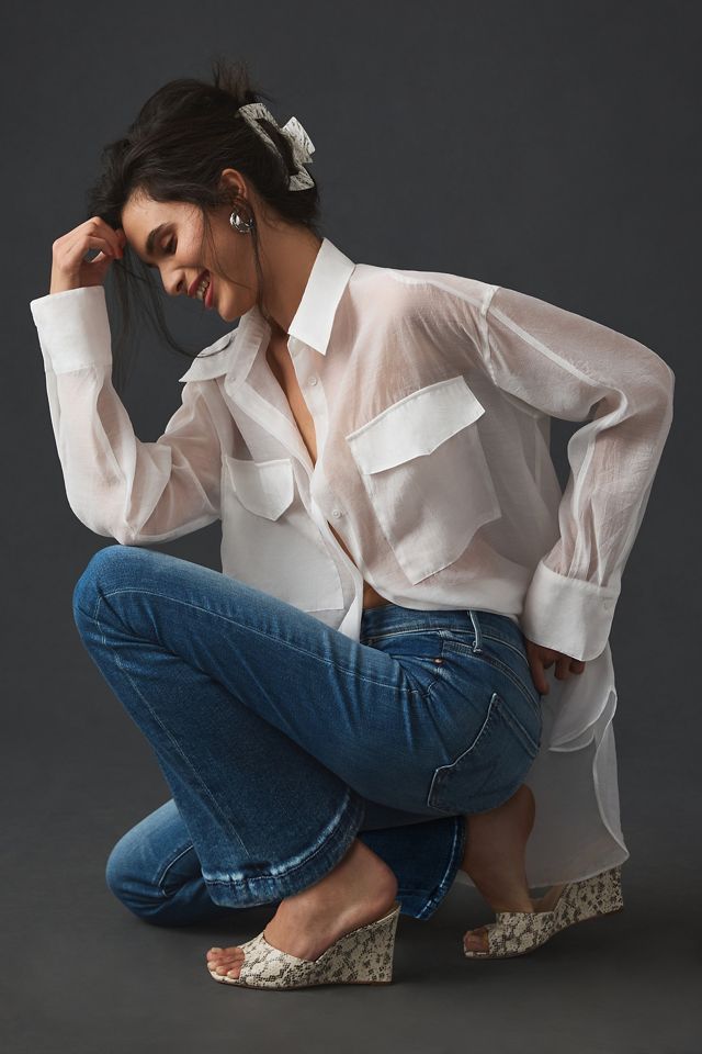 MOTHER The Dazzler Mid-Rise Straight Jeans #5