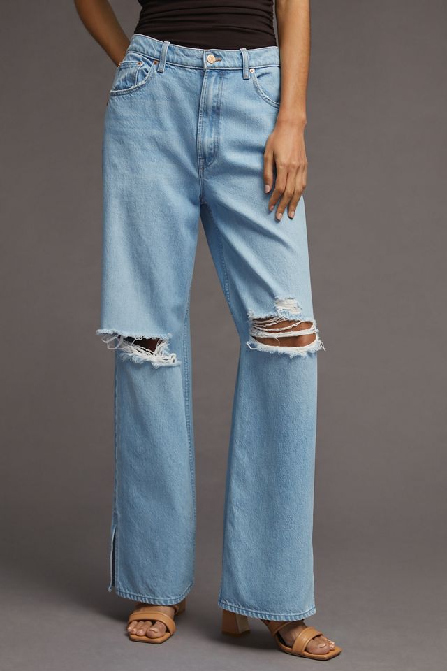 MOTHER SNACKS! The Fun Dip Puddle Jeans | Anthropologie