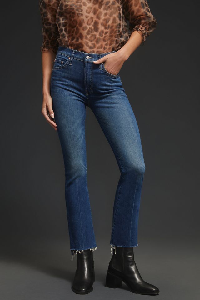 MOTHER The Insider High-Rise Crop Bootcut Jeans #1