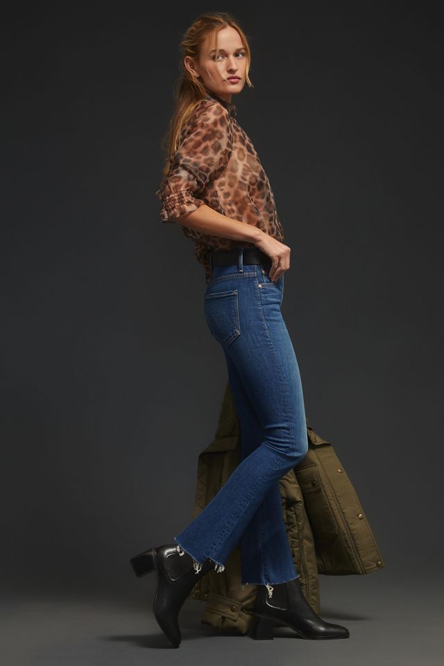 MOTHER The Insider High-Rise Crop Bootcut Jeans #2