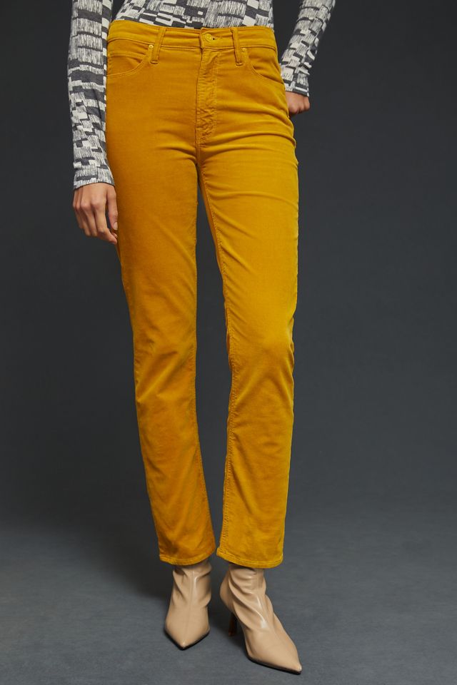 MOTHER The Dazzler Mid-Rise Straight Corduroy Jeans #1