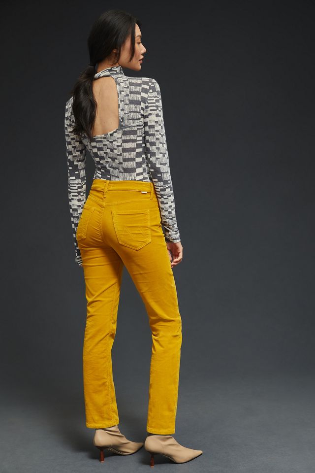 MOTHER The Dazzler Mid-Rise Straight Corduroy Jeans #4
