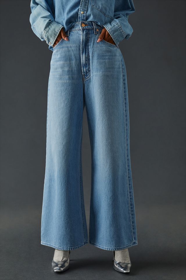 MOTHER SNACKS! The Funnel Heel Cuff Jeans Anthropologie