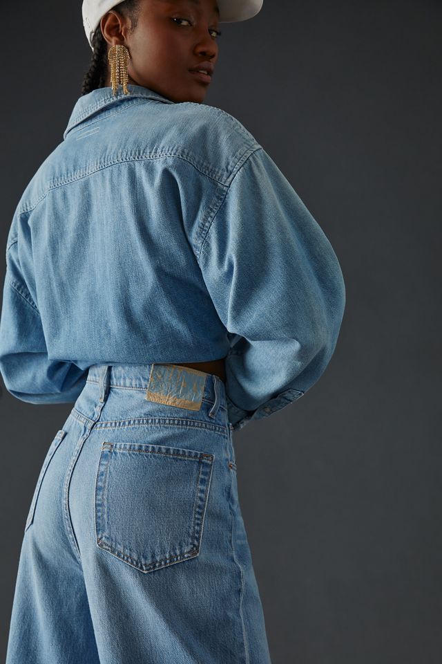 MOTHER SNACKS! The Funnel Heel Cuff Jeans | Anthropologie