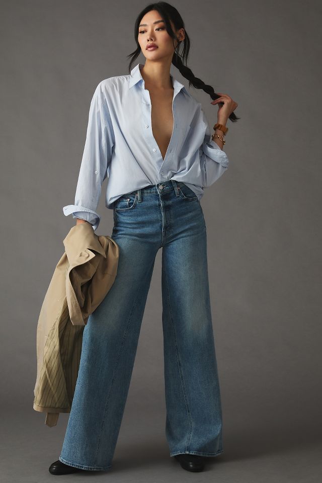 Mother jeans 2024 wide leg