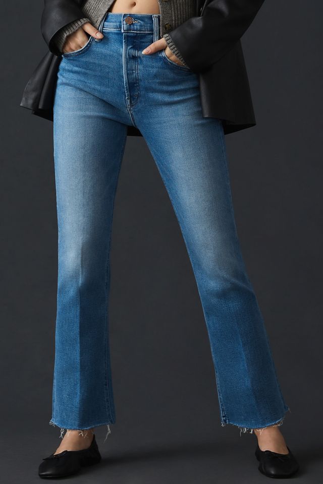 MOTHER The Tripper High-Rise Ankle Fray Jeans #1