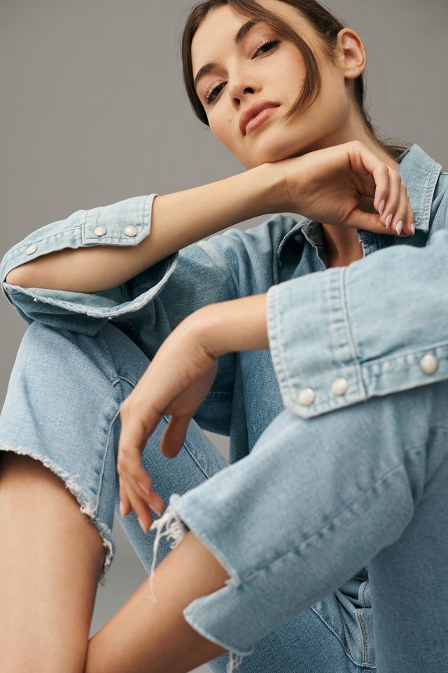 MOTHER The Insider Mid-Rise Crop Step Fray Jeans #2