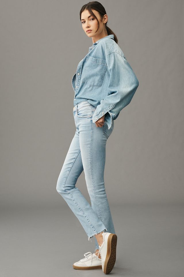 MOTHER The Insider Crop Step Fray Jeans