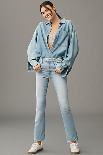MOTHER The Insider Crop Step Fray Jeans